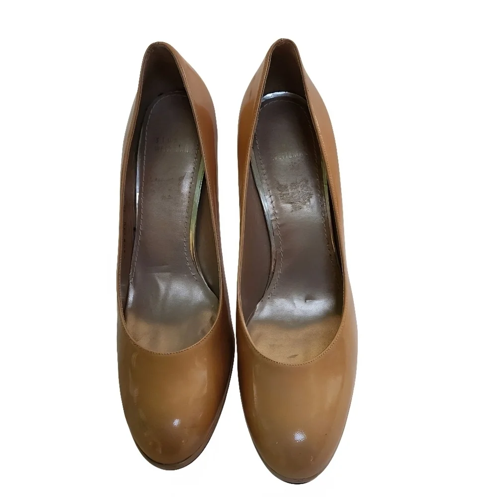 Stuart Weitzman Adobe Aniline Platswoon Pumps Size 10N
